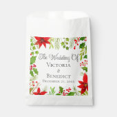 フェスティバル結婚フローラパーソナライズされた フェイバーバッグ (正面)