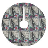 フェスティバル絵を描網 ブラッシュドポリエステルツリースカート (正面)