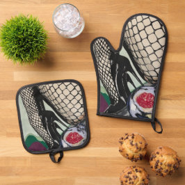 フェスティバル絵を描網 鍋つかみ&鍋敷きセット