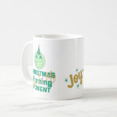 フェスティバル絵文字ブリス"クリスマスモーニングマグ🎉 コーヒーマグカップ (正面左)