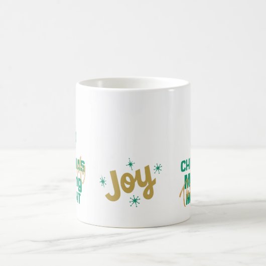 フェスティバル絵文字ブリス"クリスマスモーニングマグ🎉 コーヒーマグカップ (中央)