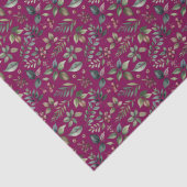 フェスティバル緑のエレガントフローラバーガンディークリスマス 薄葉紙 (詳細)