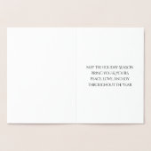 フェスティバル脚本：雪片で平和への喜びを愛 箔カード (内部)