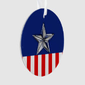 フェスティバル色のシルバースターのような大きなクロム オーナメント (正面)