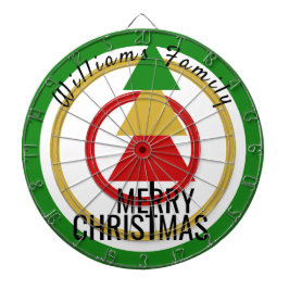 フェスティバル色鮮やかなメリークリスマスツリークリスマス ダーツボード