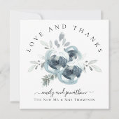 フェスティバル花模様サンキューネーム結婚ズ ノートカード (正面)