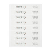 フェスティバル花模様メリー周回ホリデーラベル ラップアラウンドラベル (シート)