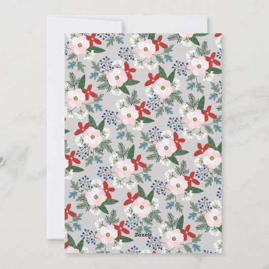 フェスティバル花模様写真 シーズンカード (裏面)