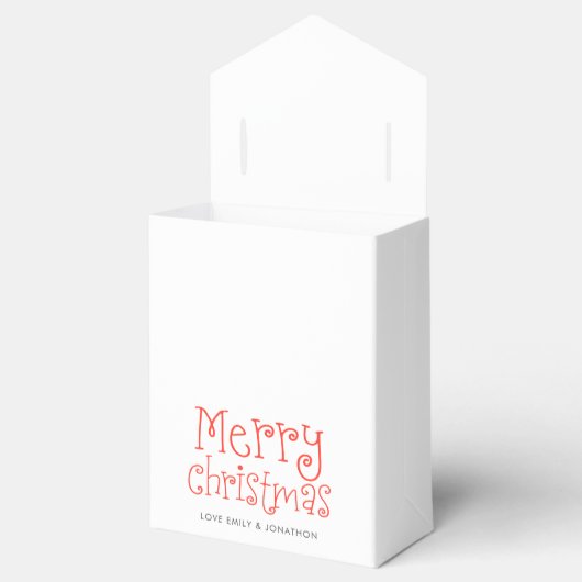 フェスティバル花模様名お洒落メリークリスマス フェイバーボックス (オープン)