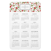 フェスティバル花模様4x6年カレンダー磁石 マグネット (縦)