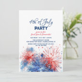 フェスティバル花火7月4日パーティー 招待状 (スタンド正面)