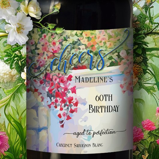 フェスティバル芸術的サマー誕生日 ワインラベル