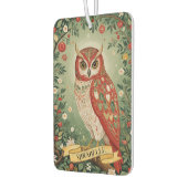 フェスティバル葉フクロウパーソナライズされた カーエアーフレッシュナー (左)