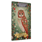 フェスティバル葉フクロウパーソナライズされた クリップボード (右)