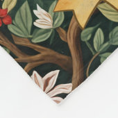 フェスティバル葉フクロウパーソナライズされた フリースブランケット (角)