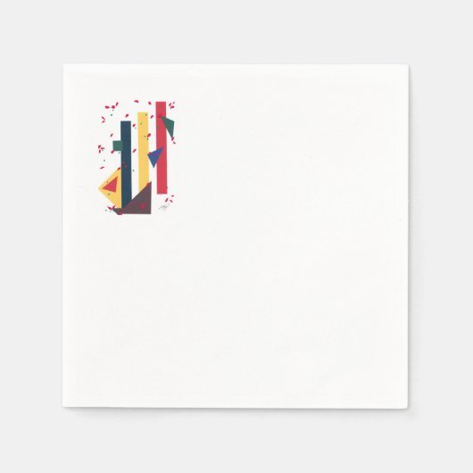 「フェスティバル葉」カクテルナプキン スタンダードカクテルナプキン (正面)