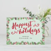 フェスティバル葉 | 書道の休日の非写真 シーズンカード (スタンド正面)