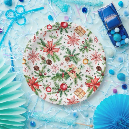 フェスティバル装飾クリスマス ペーパープレート (パーティー)