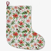 フェスティバル装飾クリスマス ラージクリスマスストッキング (正面)