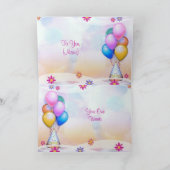 フェスティバル誕生日カード カード (内部)