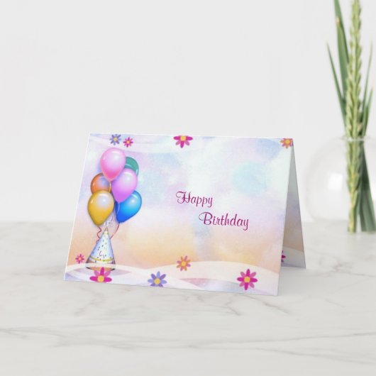 フェスティバル誕生日カード カード (正面)