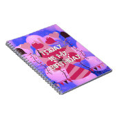 フェスティバル誕生日デザイン:今日は私の誕生日 ノートブック (右側)