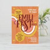 フェスティバル誕生日ボホグルーヴィー 招待状 (スタンド正面)