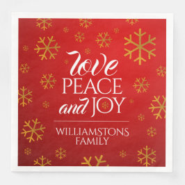 フェスティバル赤い愛と平和と喜び雪片