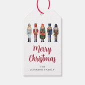 フェスティバル赤くるみ割りクリスマス ギフトタグ (正面)