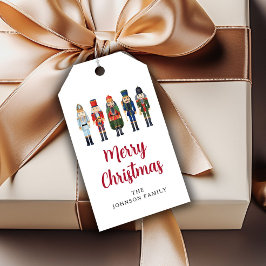 フェスティバル赤くるみ割りクリスマス ギフトタグ