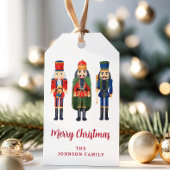 フェスティバル赤くるみ割りクリスマス ギフトタグ