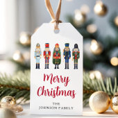 フェスティバル赤くるみ割りクリスマス ギフトタグ