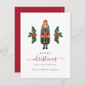 フェスティバル赤くるみ割りメリークリスマス シーズンポストカード (正面/裏面)