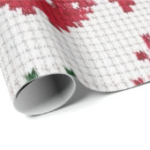 フェスティバル赤と白の醜いセーター ラッピングペーパー (ロールコーナー)