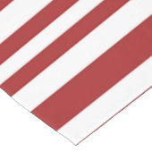 フェスティバル赤と白ストライプの ショートテーブルランナー (コーナー)