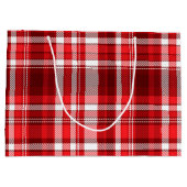 フェスティバル赤と白プレイド ラージペーパーバッグ (裏面)