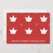 フェスティバル赤と白愛国メイプルリーフ シーズンカード (正面)