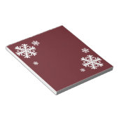 フェスティバル赤と白雪片 ノートパッド (アングル)