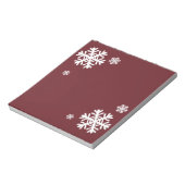フェスティバル赤と白雪片 ノートパッド (回転)