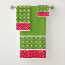 フェスティバル赤と緑のトナカイ，木，雪片