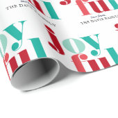 フェスティバル赤と緑の"喜び"クリスマス ラッピングペーパー (ロールコーナー)