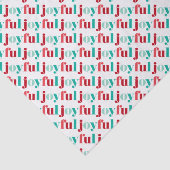 フェスティバル赤と緑「うれしい」タイポグラフィ 薄葉紙 (詳細)