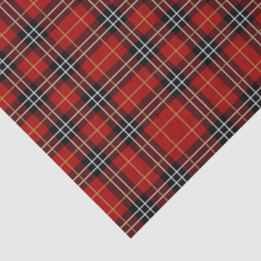 フェスティバル赤と黒の格子模様のクリスマス 薄葉紙 (詳細)