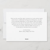 フェスティバル赤字聖降誕祭の年レビュー中 シーズンカード (裏面)