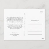 フェスティバル赤字聖降誕祭の年レビュー中 シーズンポストカード (裏面)