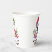 フェスティバル赤白かわいいペンギンメリークリスマス 紙コップ (右)