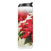 フェスティバル赤白フローラポインセチア花 タンブラー (回転左)