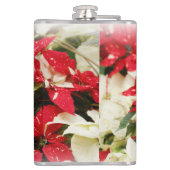フェスティバル赤白フローラポインセチア花 フラスク (裏面)