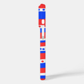 フェスティバル赤白青円ストライプ数 Case-Mate iPhoneケース (裏面 / 左)