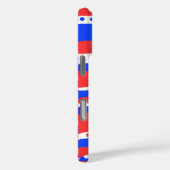 フェスティバル赤白青円ストライプ数 Case-Mate iPhoneケース (裏面 / 右)